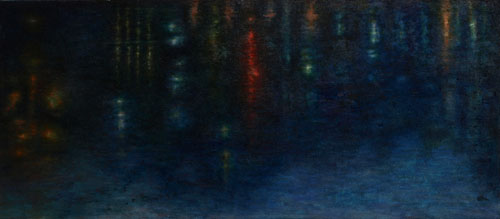 Anadyomene nr.II, 40 x 90 cm, Oel auf Leinwand, 2011
